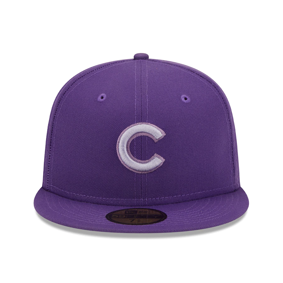 New Era Chicago Cubs Purple Lavender Undervisor 59FIFTY Fitted Hat