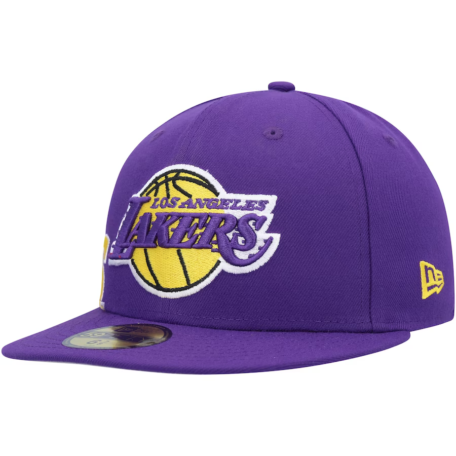 New Era Los Angeles Lakers Side Arch Jumbo 59FIFTY Fitted Hat
