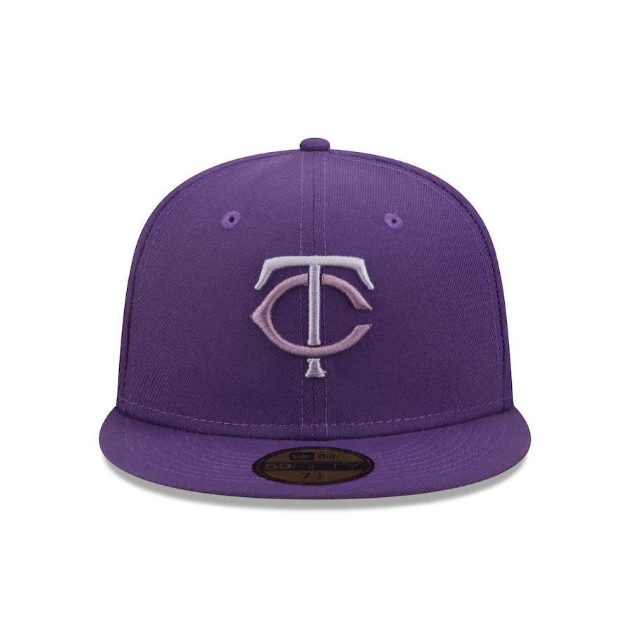 New Era Minnesota Twins Purple Lavender Undervisor 59FIFTY Fitted Hat