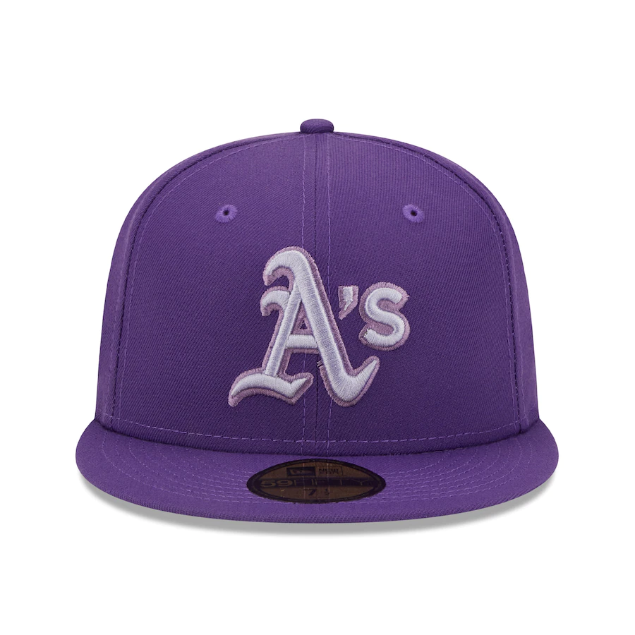 New Era Oakland Athletics Purple Lavender Undervisor 59FIFTY Fitted Hat