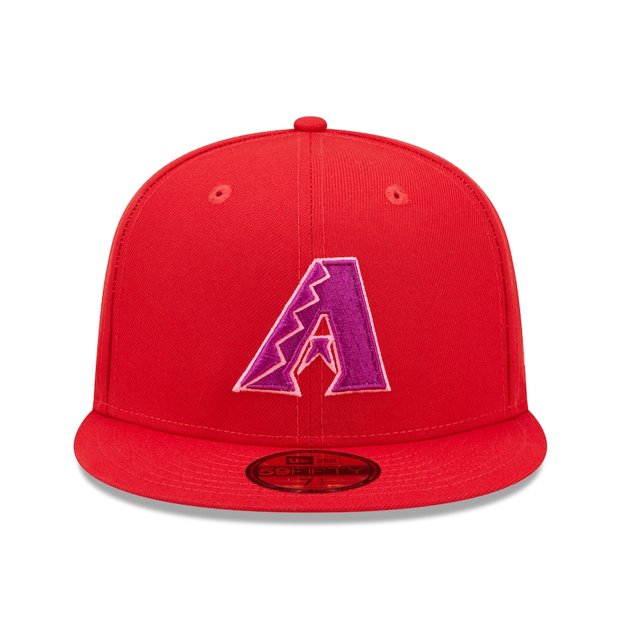 New Era Arizona Diamondbacks Red Purple Undervisor 59FIFTY Fitted Hat