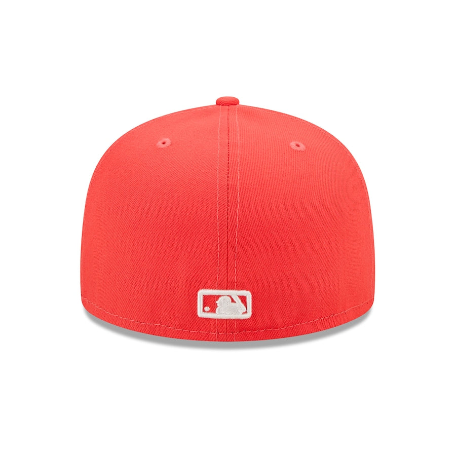 New Era  Atlanta Braves Lava Highlighter Logo 59FIFTY Fitted Hat