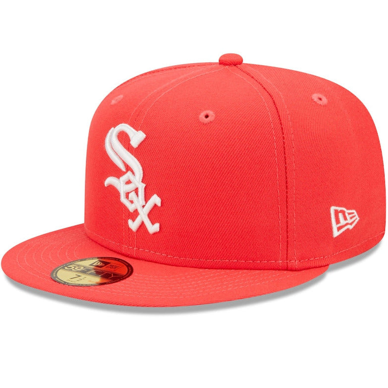 New Era Chicago White Sox Lava Highlighter Logo 59FIFTY Fitted Hat