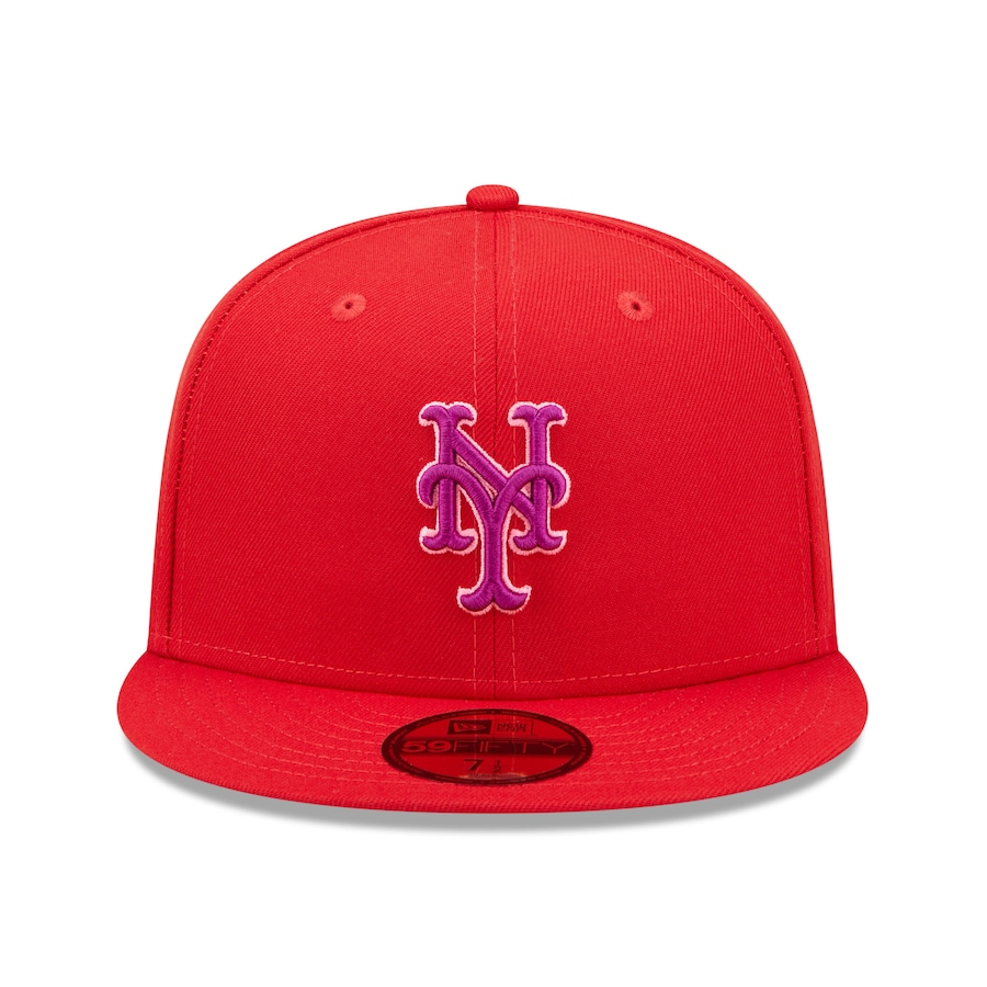 New Era New York Mets Red Purple Undervisor 59FIFTY Fitted Hat