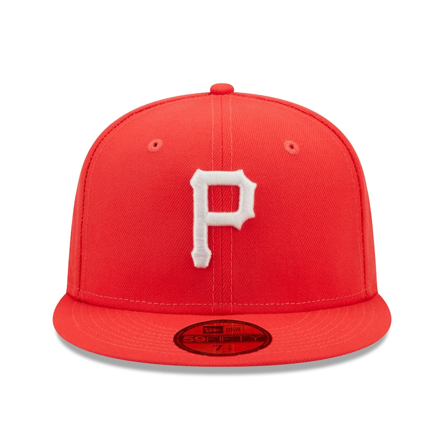 New Era Pittsburgh Pirates Lava Highlighter Logo 59FIFTY Fitted Hat