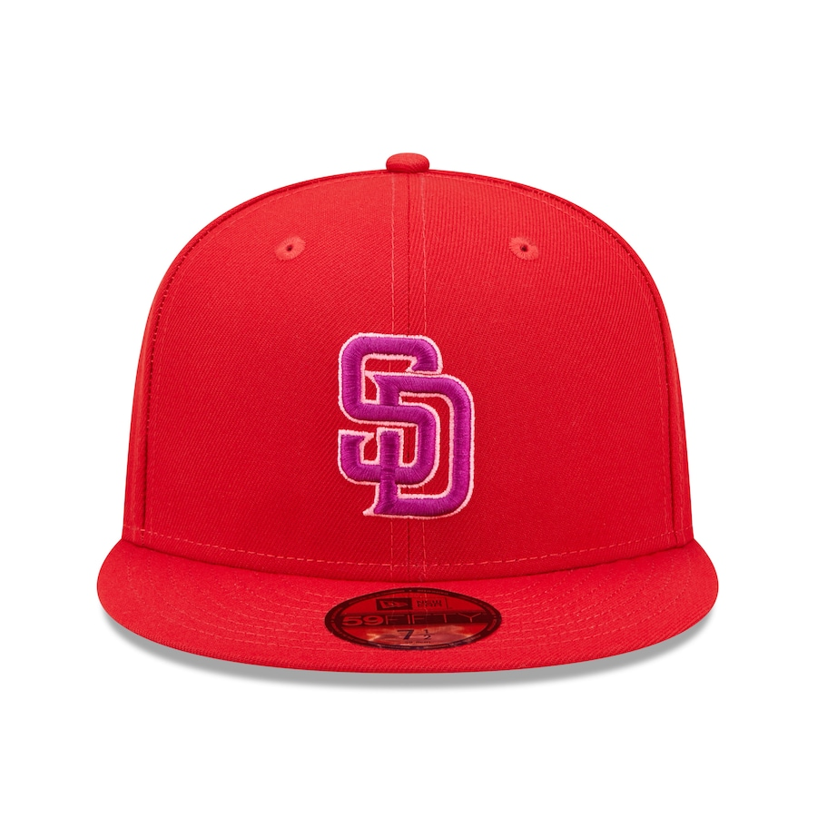 New Era San Diego Padres Red Purple Undervisor 59FIFTY Fitted Hat