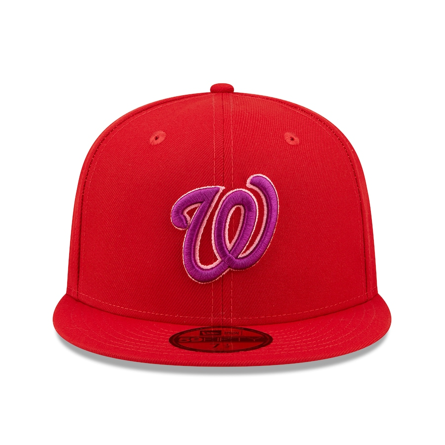 New Era Washington Nationals Red Purple Undervisor 59FIFTY Fitted Hat