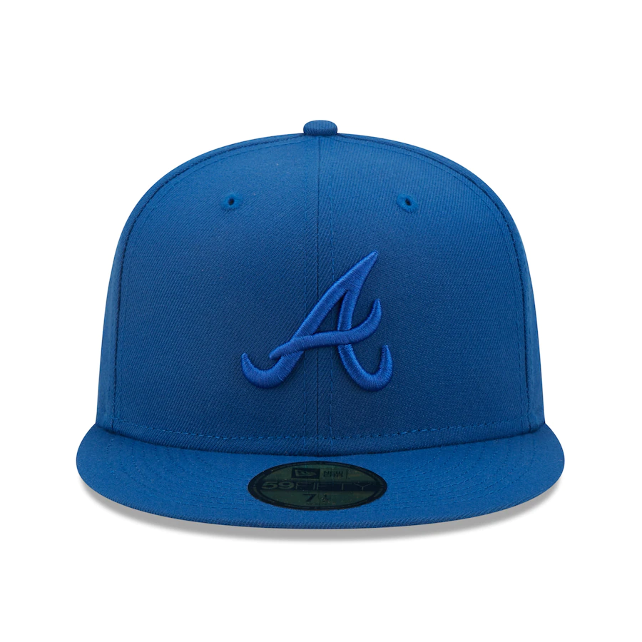 New Era Atlanta Braves Royal Blue Tonal 59FIFTY Fitted Hat