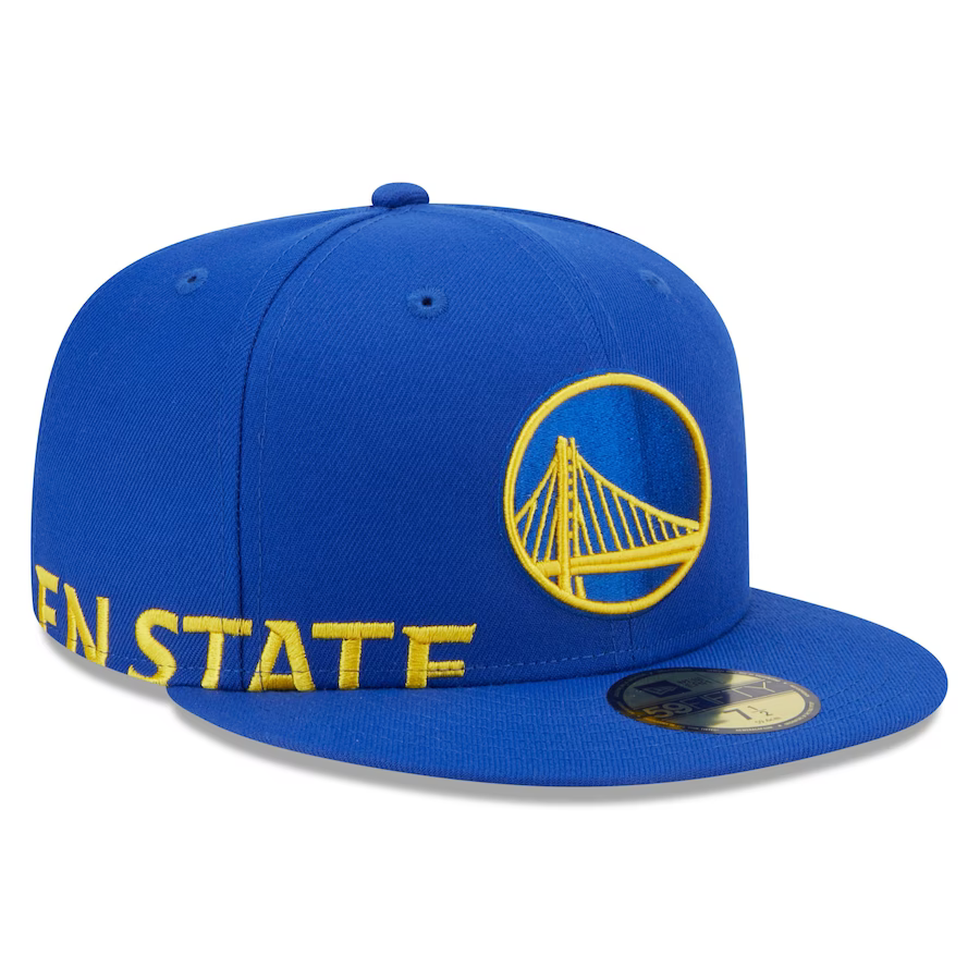 New Era Golden State Warriors Side Arch Jumbo 59FIFTY Fitted Hat