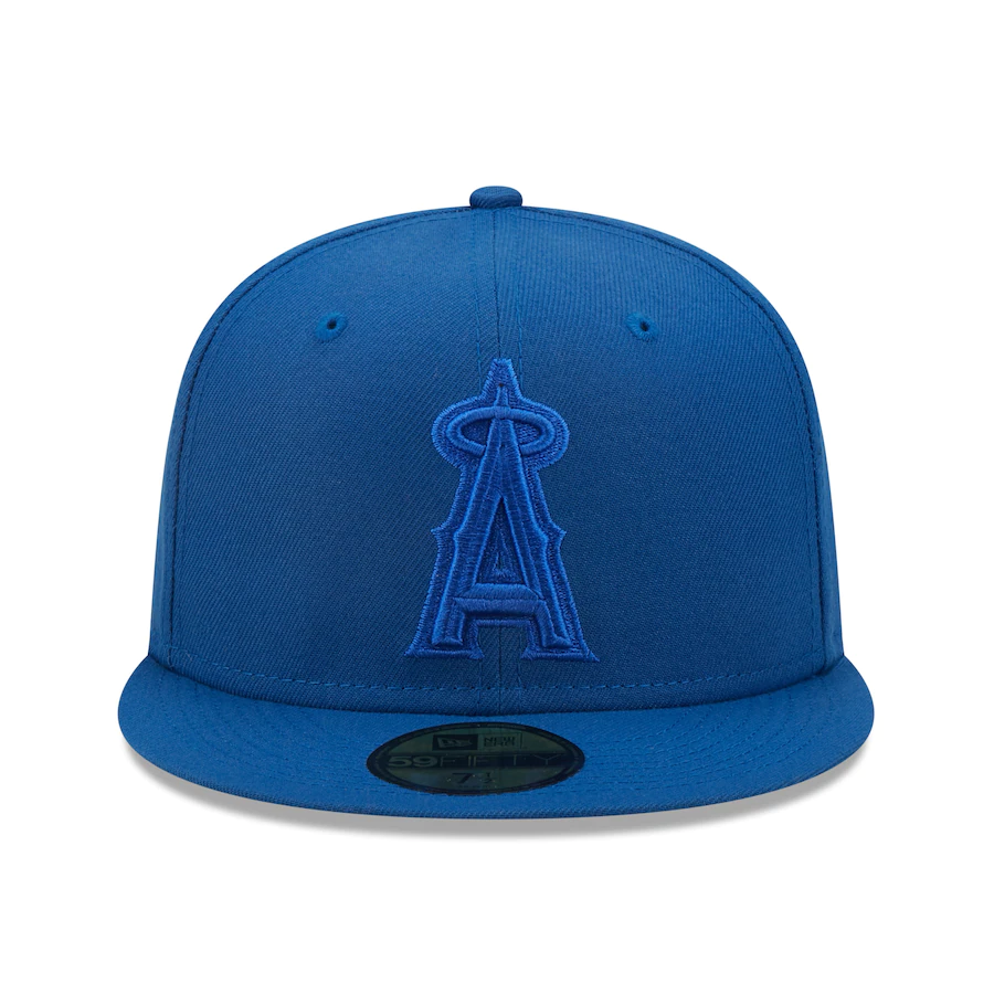 New Era Los Angeles Angels Royal Blue Tonal 59FIFTY Fitted Hat
