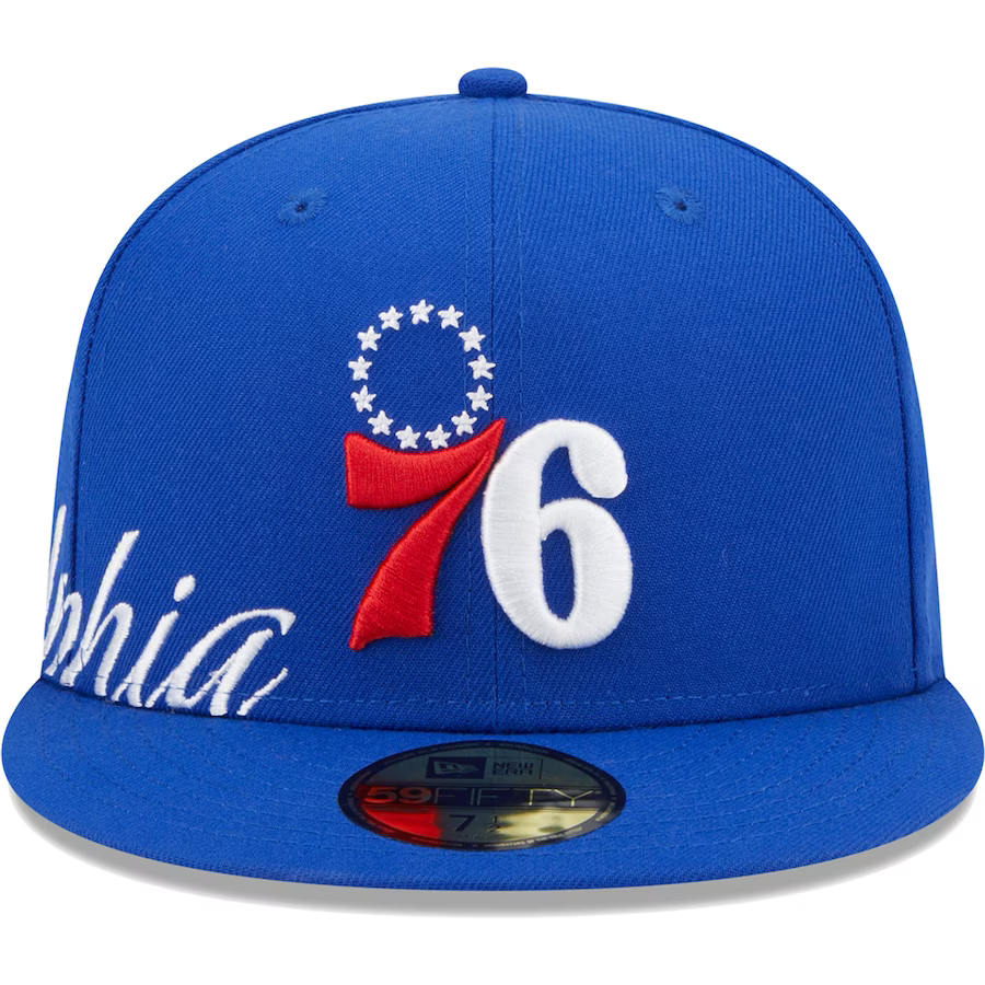 New Era Philadelphia 76ers Side Arch Jumbo 59FIFTY Fitted Hat