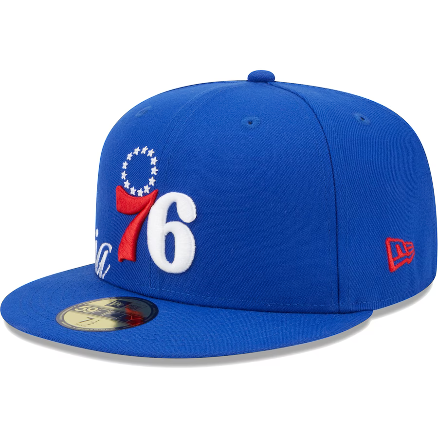 New Era Philadelphia 76ers Side Arch Jumbo 59FIFTY Fitted Hat