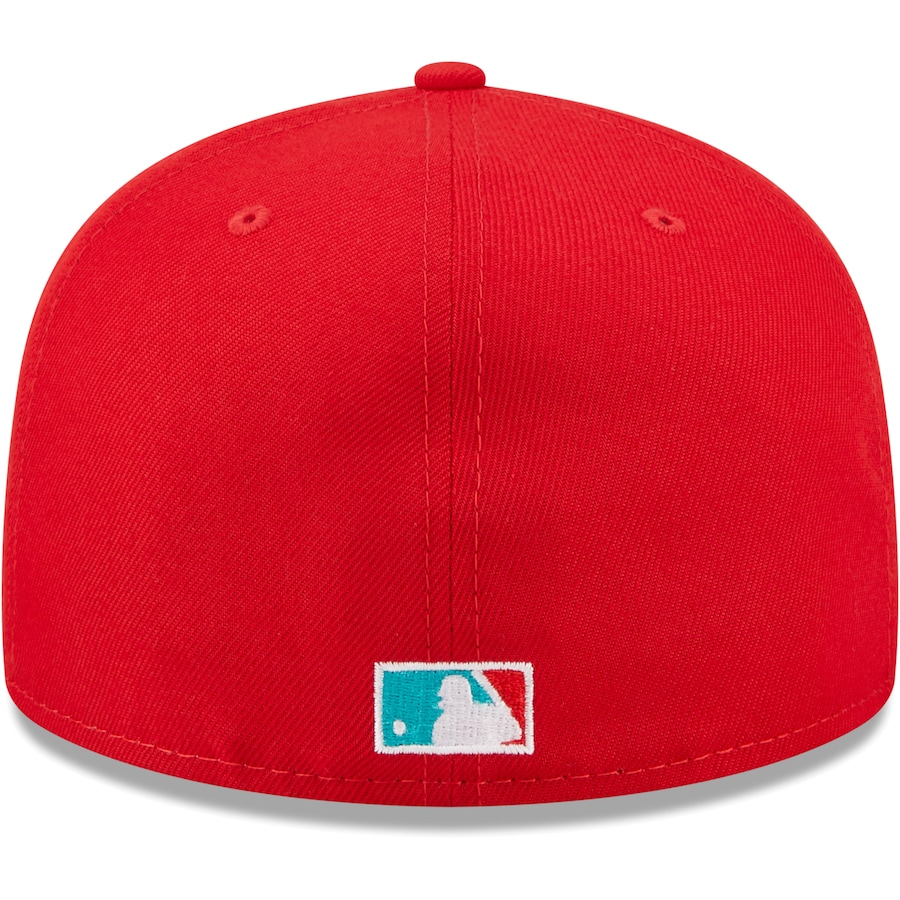New Era Chicago White Sox 2005 World Series Scarlet/Teal Undervisor 2022 59FIFTY Fitted Hat