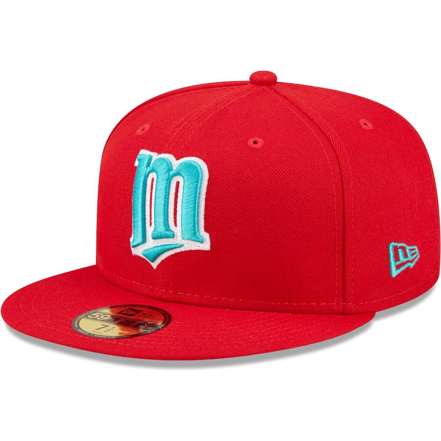New Era Minnesota Twins 2014 All-Star Game Scarlet/Teal Undervisor 2022 59FIFTY Fitted Hat