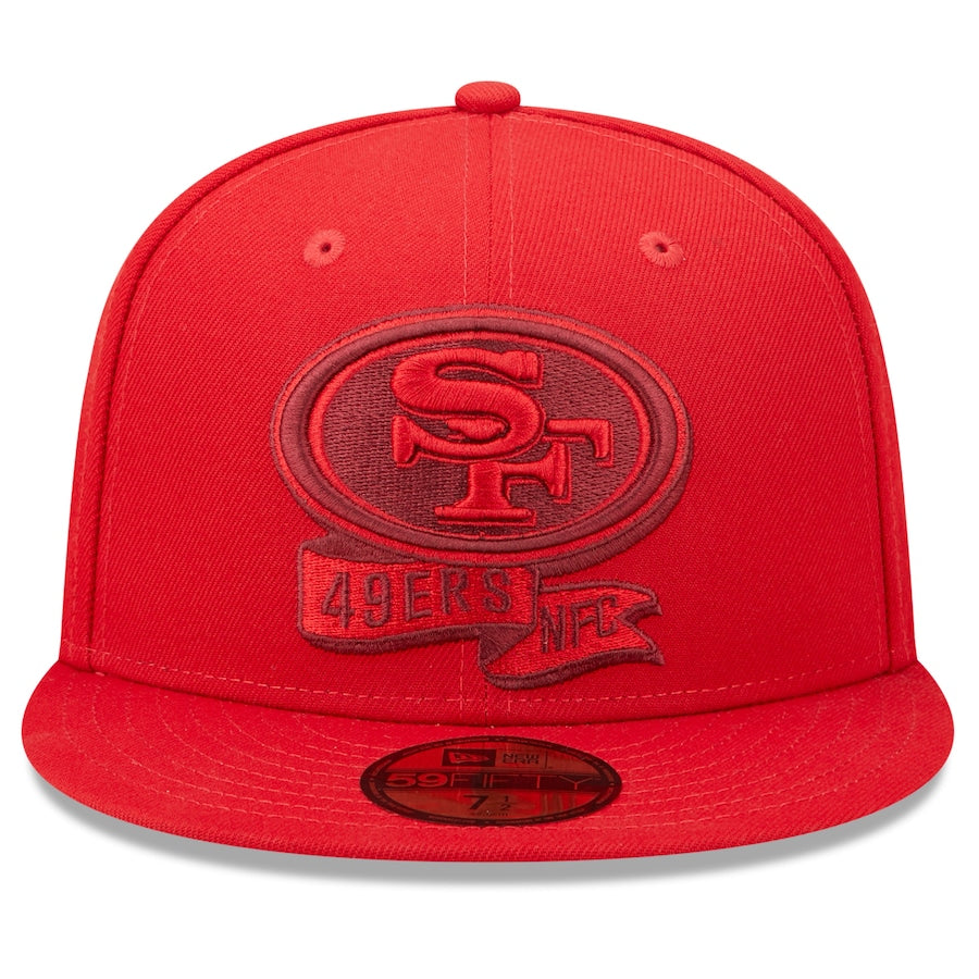 New Era San Francisco 49ers Red Tonal 2022 Sideline 59FIFTY Fitted Hat