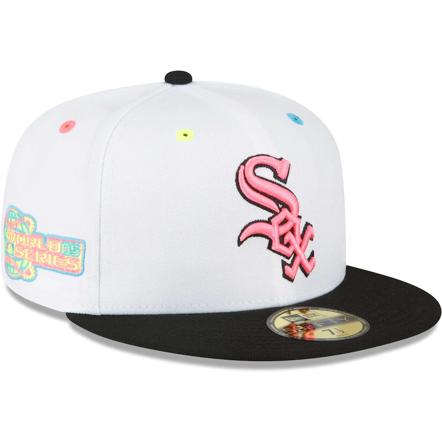 New Era Chicago White Sox White Neon Eye 59FIFTY Fitted Hat