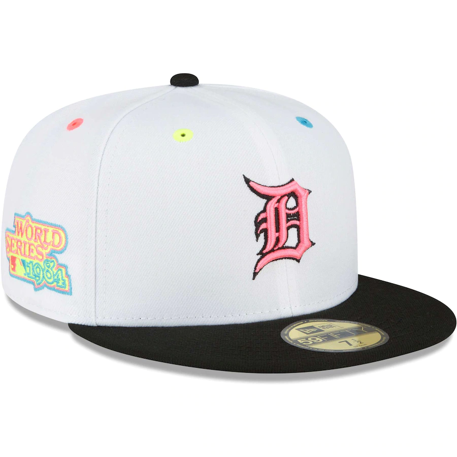 New Era Detroit Tigers White Neon Eye 59FIFTY Fitted Hat