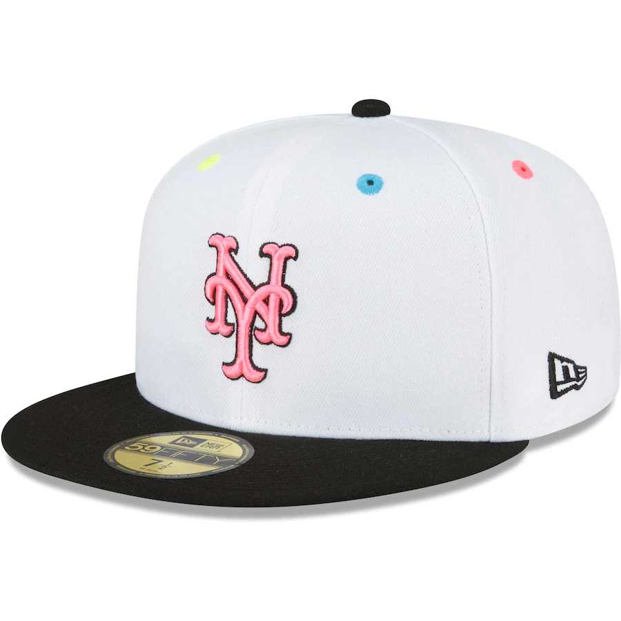 New Era New York Mets White Neon Eye 59FIFTY Fitted Hat