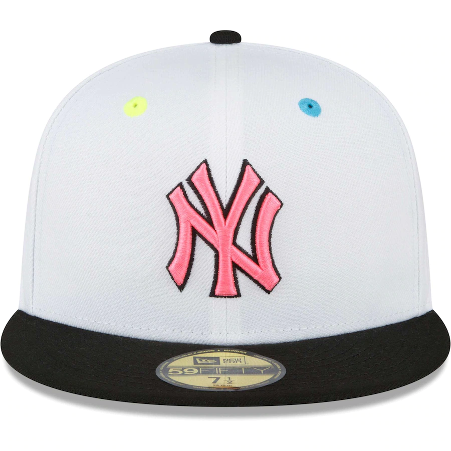 New Era New York Yankees White Neon Eye 59FIFTY Fitted Hat