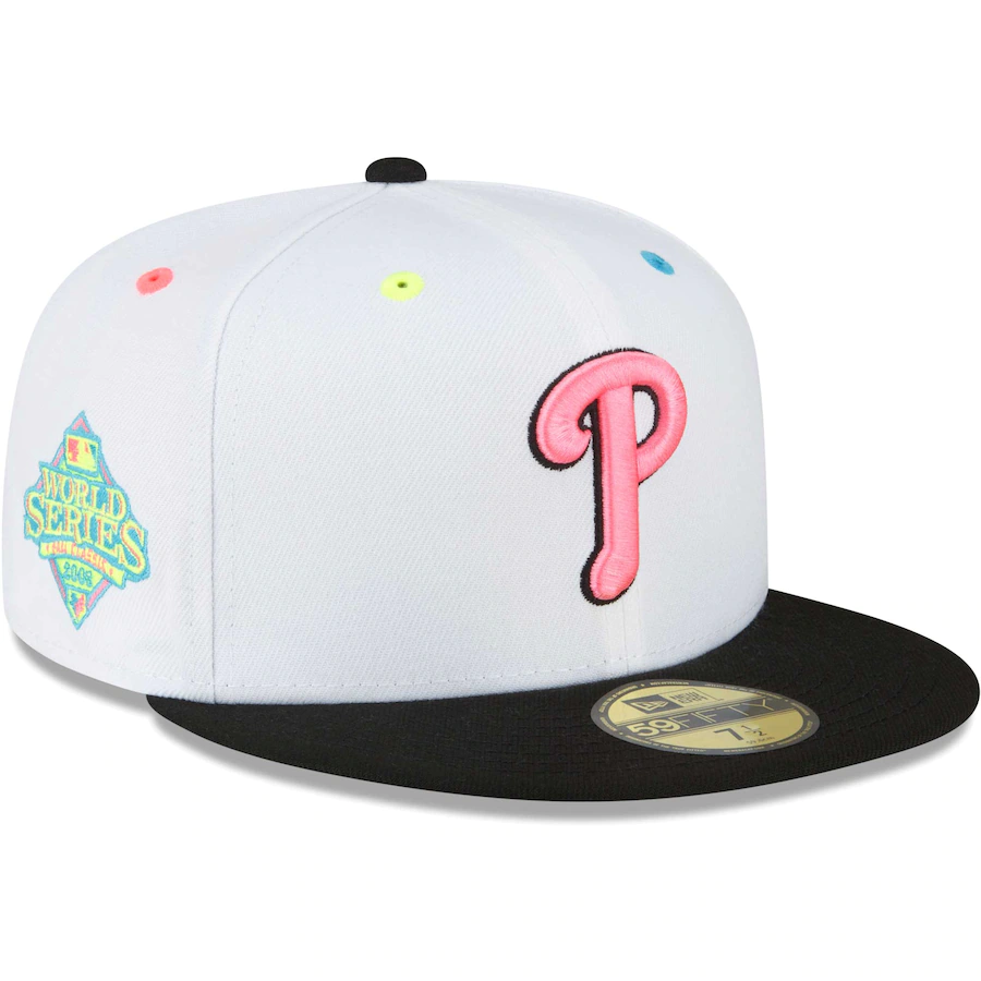 New Era Philadelphia Phillies White Neon Eye 59FIFTY Fitted Hat