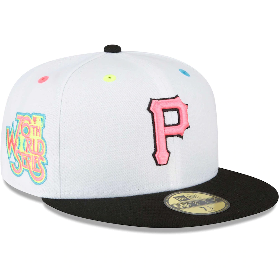 New Era Pittsburgh Pirates White Neon Eye 59FIFTY Fitted Hat