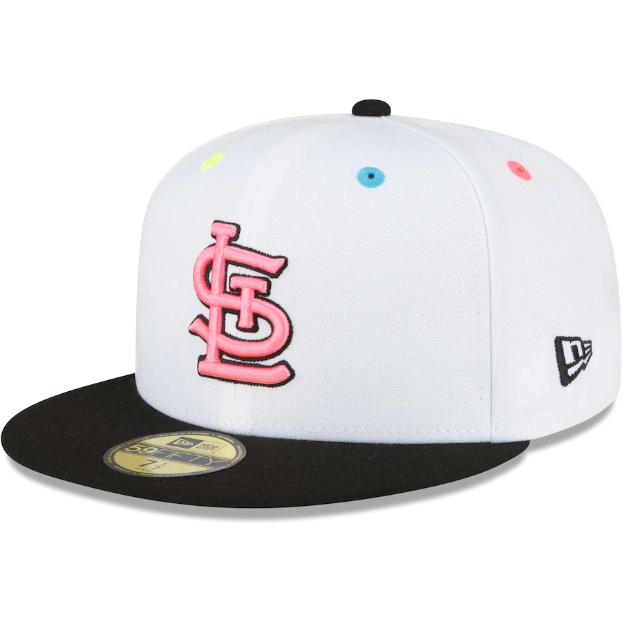 New Era St. Louis Cardinals White Neon Eye 59FIFTY Fitted Hat