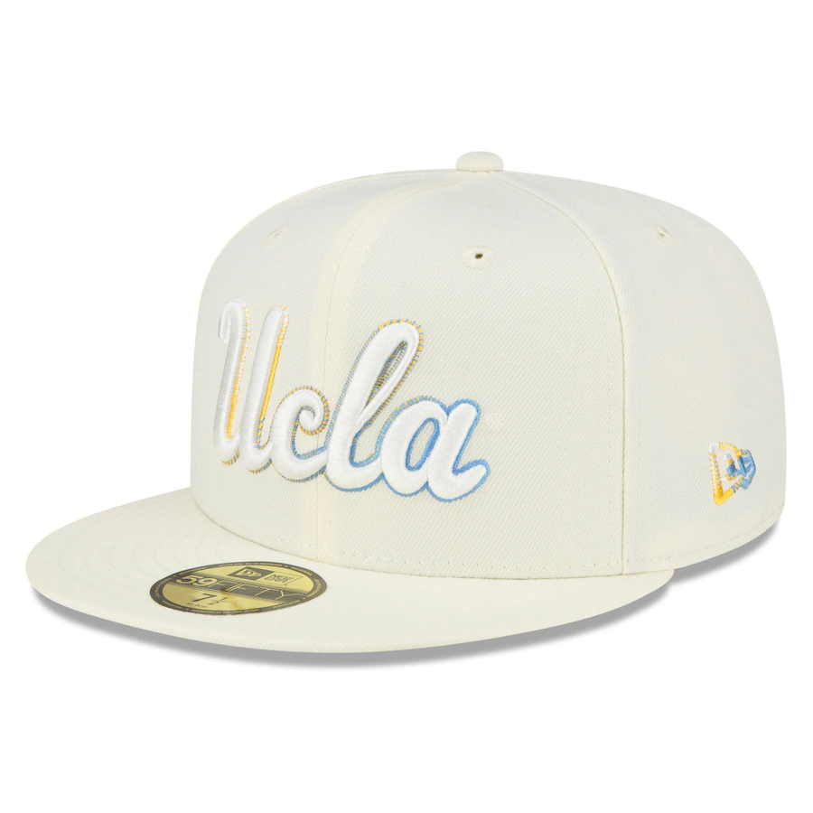 New Era UCLA Bruins Cream Chrome Color Dim 2022 59FIFTY Fitted Hat