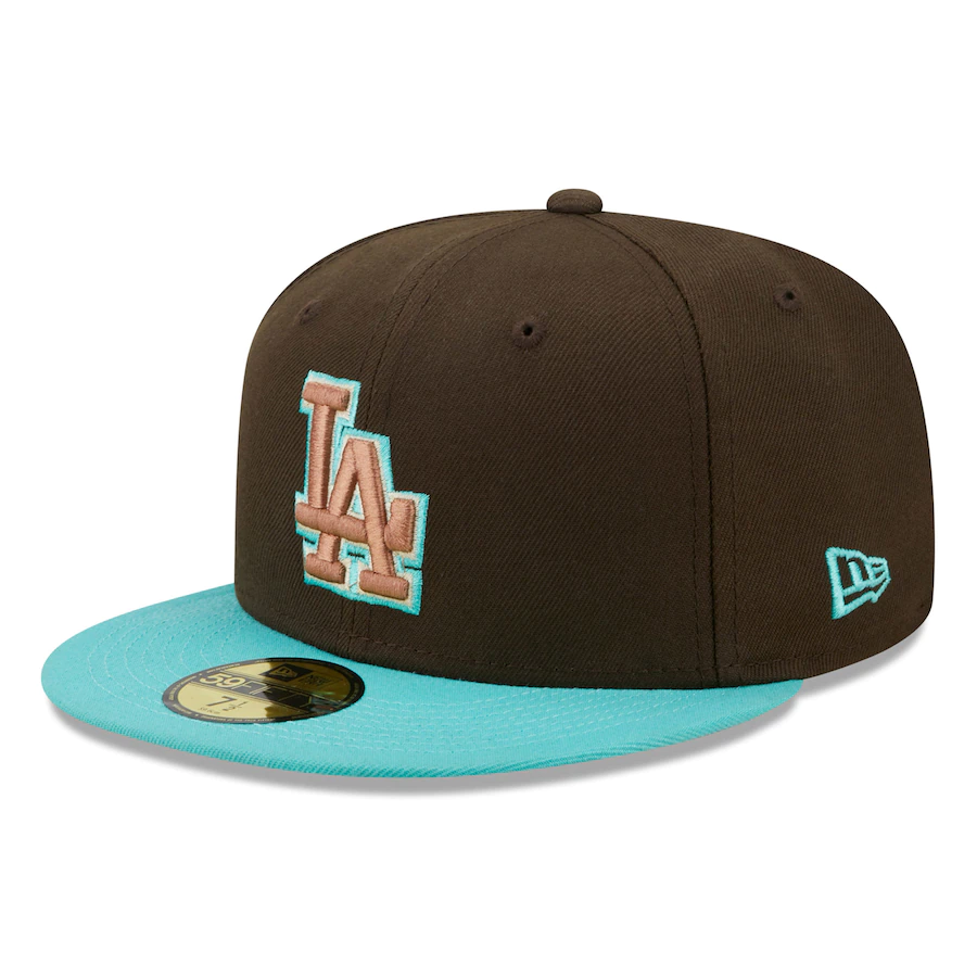New Era Los Angeles Dodgers Walnut Mint 2022 59FIFTY Fitted Hat