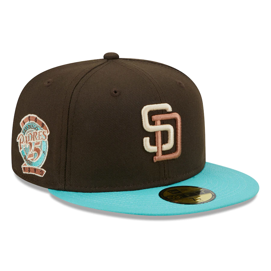 Chapeau New Era 59Fifty San Diego Paders, Taille 7 3/8, Rouge, Fabriqué En Chine