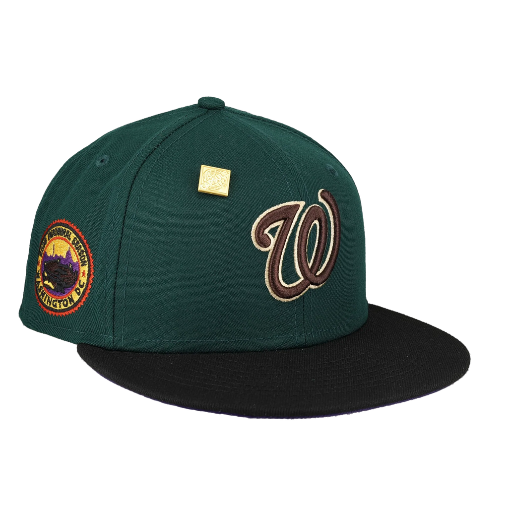 New Era Washington Nationals Green Bark Collection 2008 Inaugural Season 59FIFTY Fitted Hat