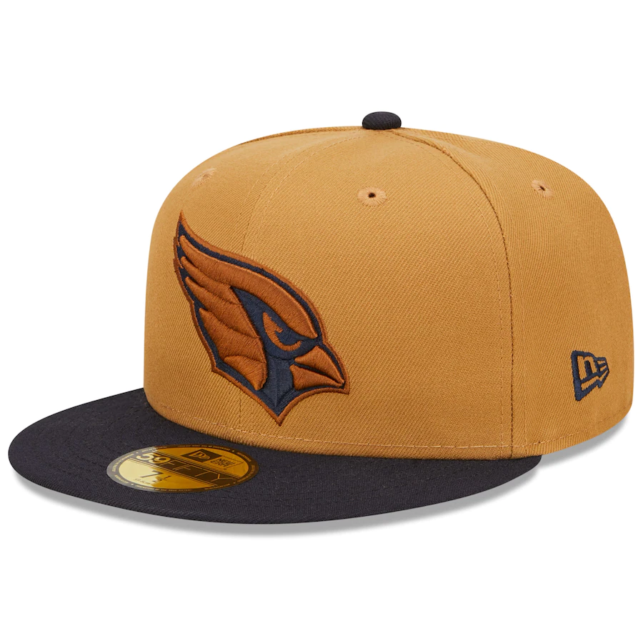 New Era Arizona Cardinals Tan/Navy Cardinals Stadium Inaugural Season Wheat 59FIFTY Fitted Hat