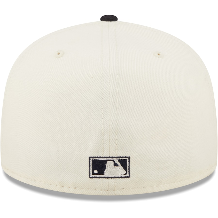 New Era Los Angeles Angels White/Navy Cooperstown Collection 35th Anniversary Chrome 59FIFTY Fitted Hat