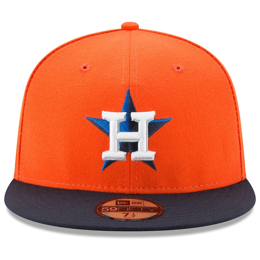 New Era Houston Astros Orange/Navy 2022 World Series 59FIFTY Fitted Hat