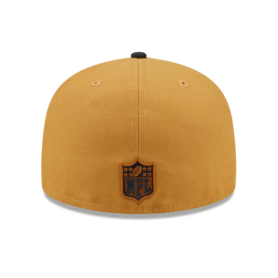 New Era New York Giants Tan/Navy 75th Anniversary Wheat 59FIFTY Fitted Hat