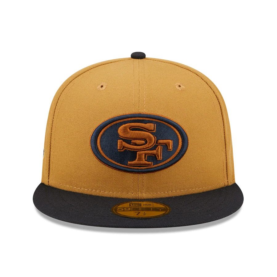 New Era San Francisco 49ers Tan/Navy 60 Seasons Wheat 59FIFTY Fitted H