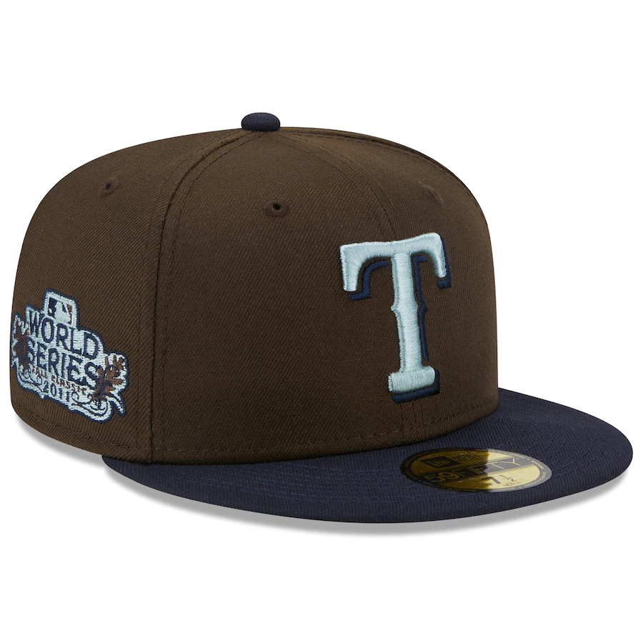 New Era Texas Rangers 2011 World Series Walnut 59FIFTY Fitted Hat
