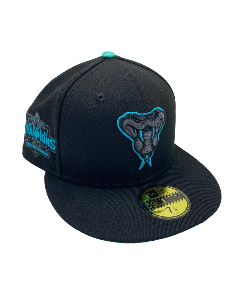 New Era Arizona Diamondbacks Black Metallic Side Patch 59FIFTY Fitted Hat