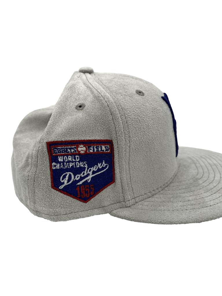 New Era x Pro Image Sports Brooklyn Dodgers Gray Metallic Suede 59FIFTY Fitted Hat