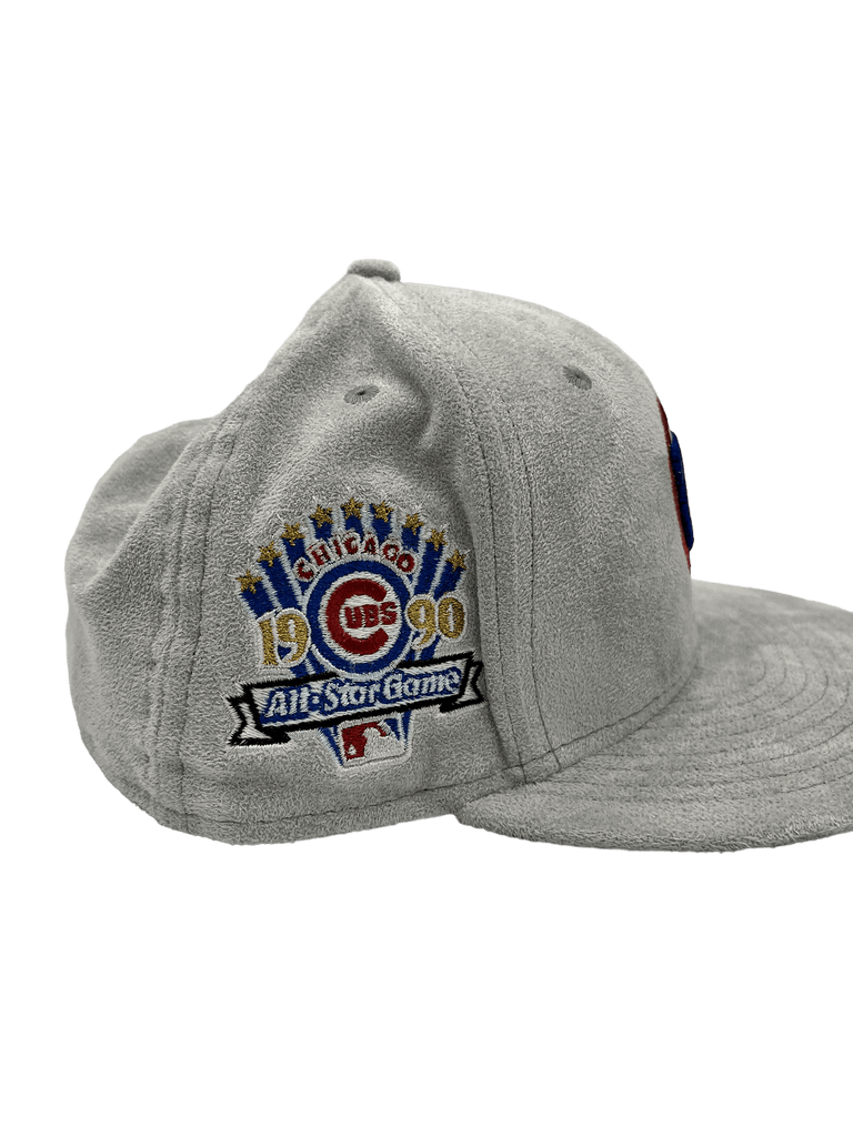 New Era x Pro Image Sports Chicago Cubs Gray Metallic Suede 59FIFTY Fitted Hat