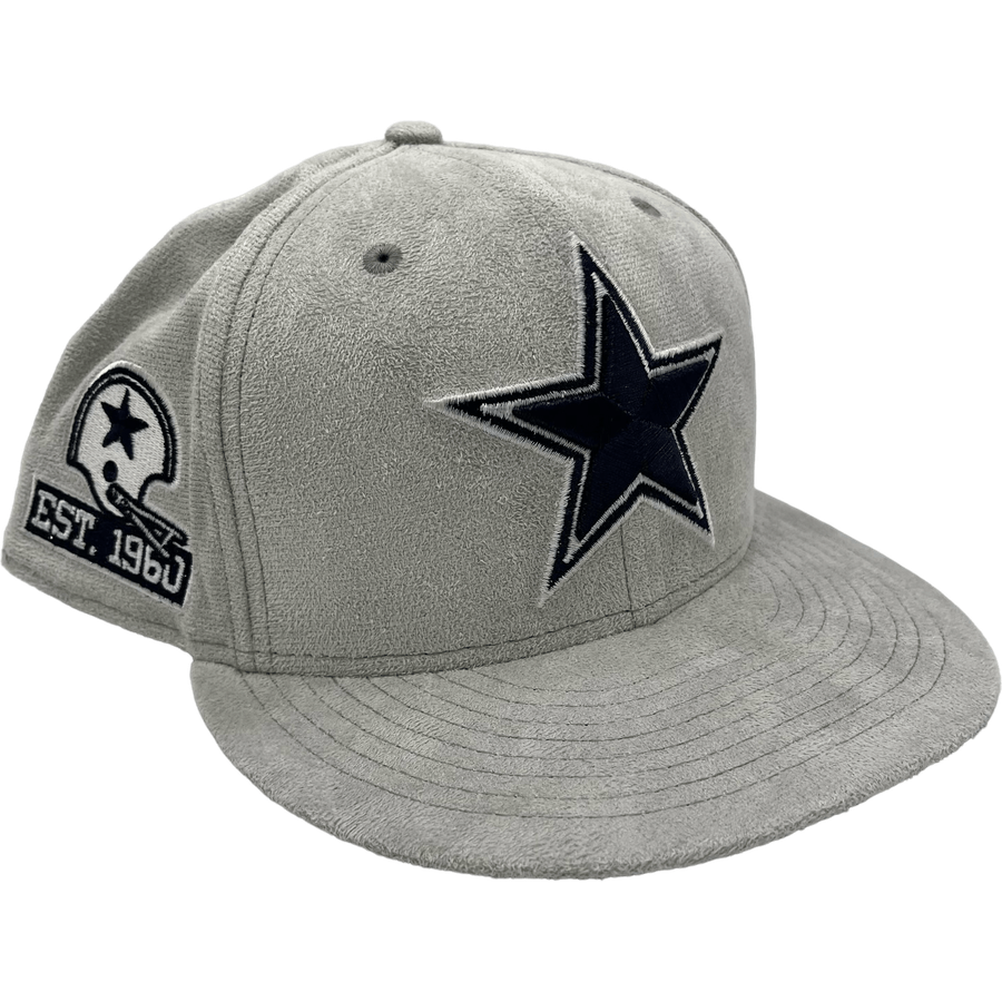 Suede top fitted caps