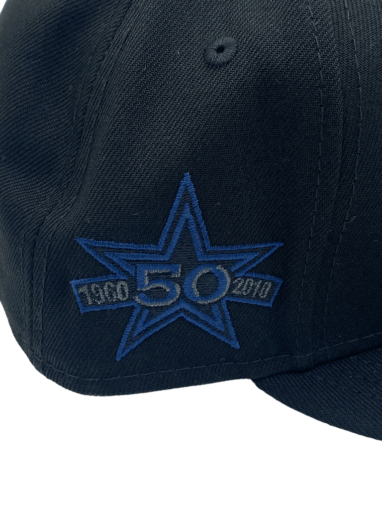 New Era Dallas Cowboys Black Metallic Side Patch 59FIFTY Fitted Hat