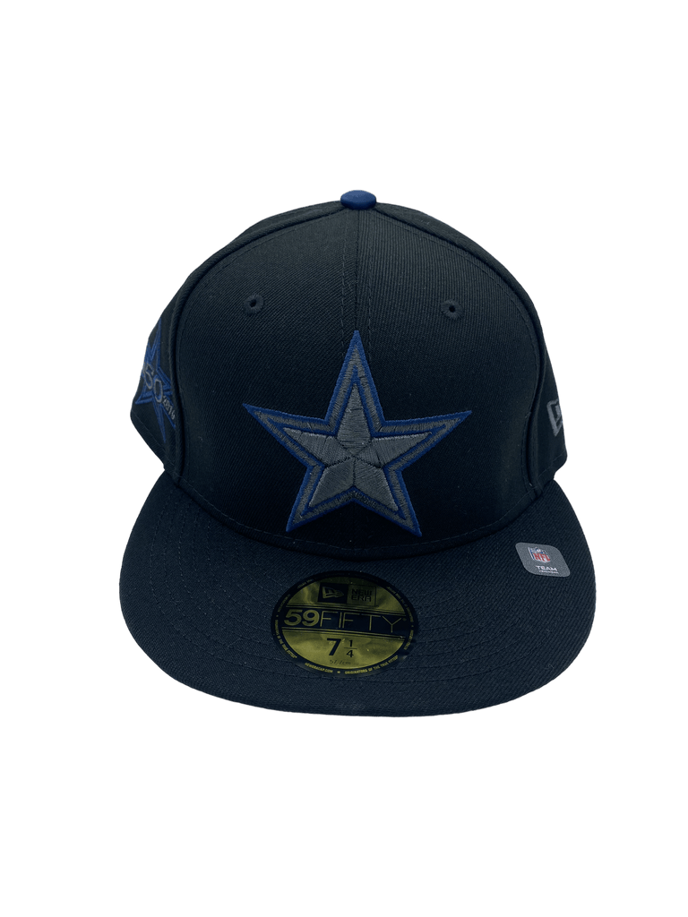 New Era Dallas Cowboys Black Metallic Side Patch 59FIFTY Fitted Hat