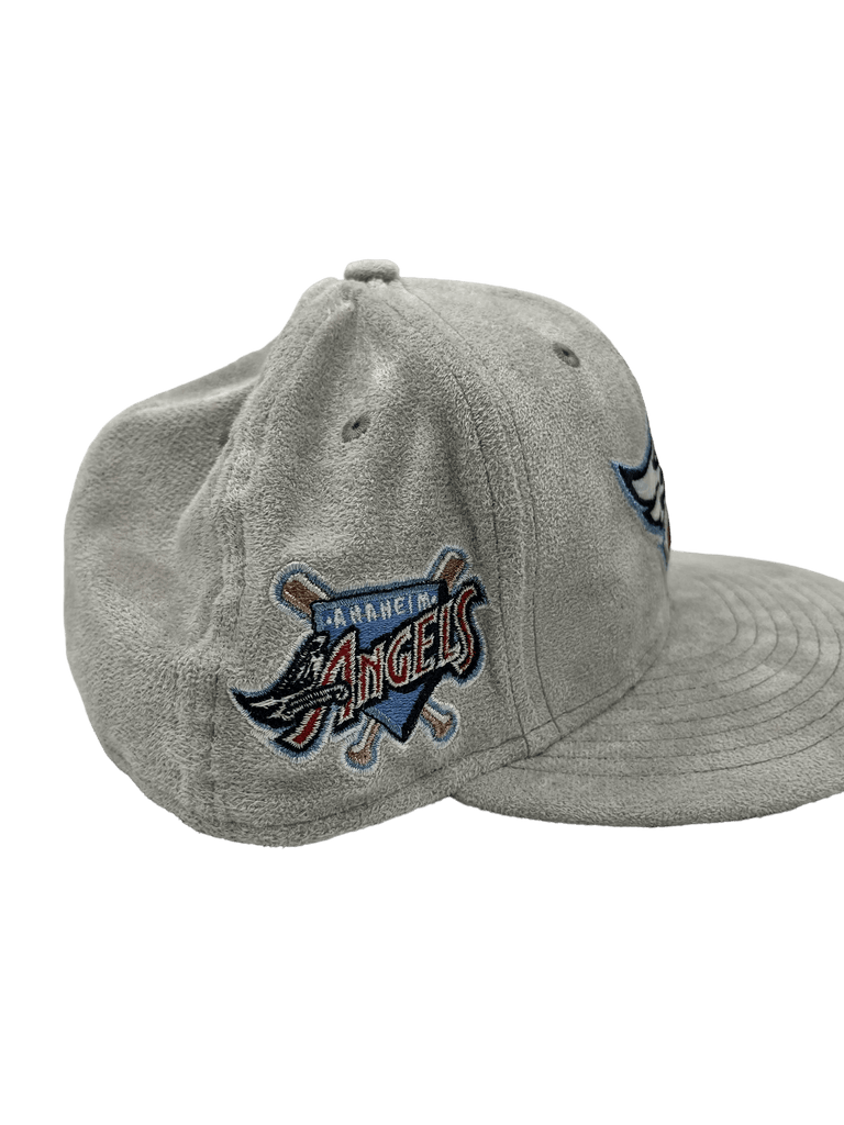 New Era x Pro Image Sports Anaheim Angels Gray Metallic Suede 59FIFTY Fitted Hat