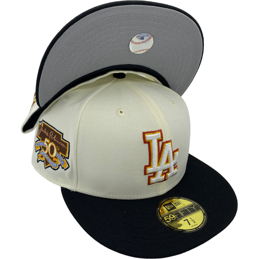 New Era Los Angeles Dodgers Cream Pulp Fiction 59FIFTY Fitted Hat