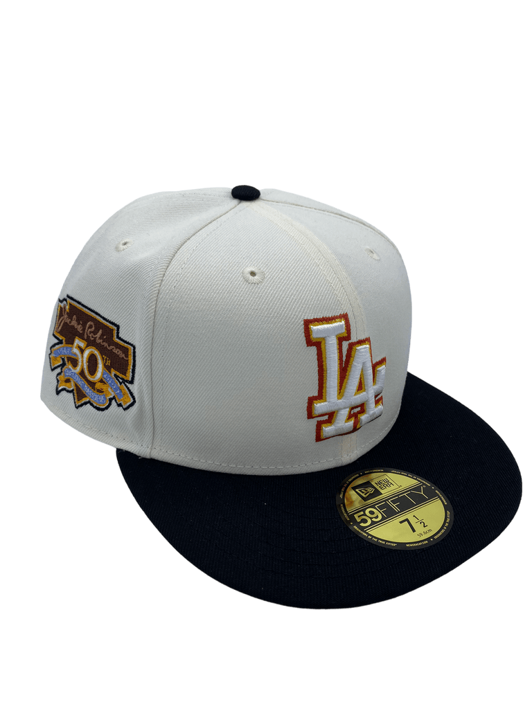 New Era Los Angeles Dodgers Cream Pulp Fiction 59FIFTY Fitted Hat