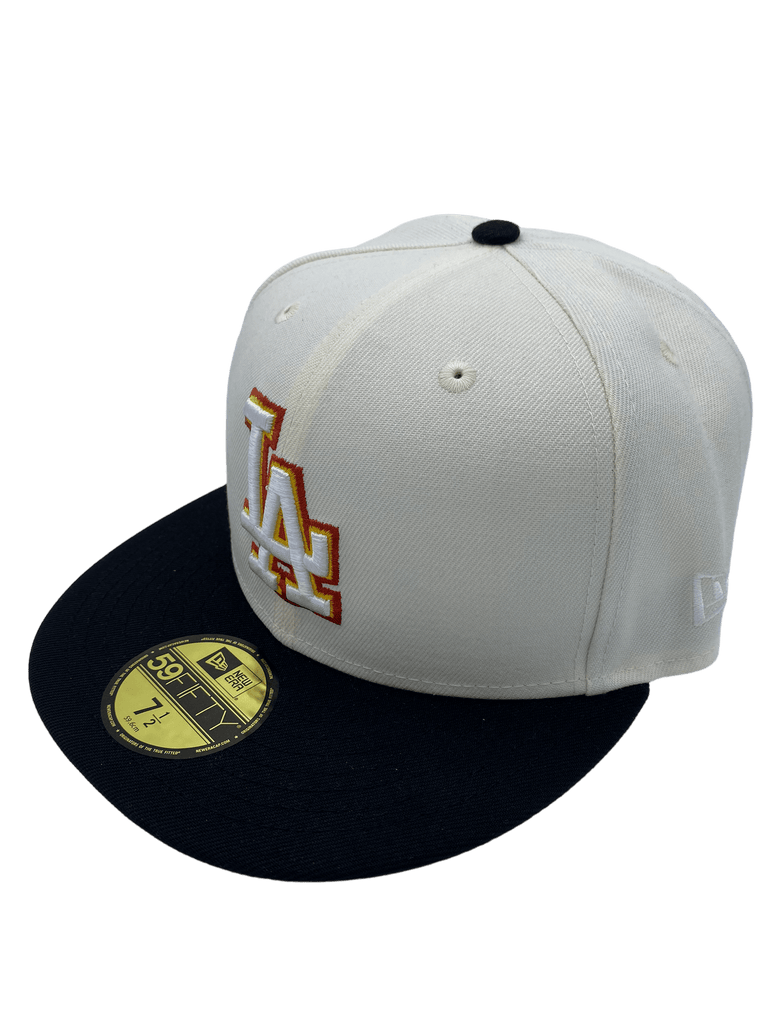 New Era Los Angeles Dodgers Cream Pulp Fiction 59FIFTY Fitted Hat