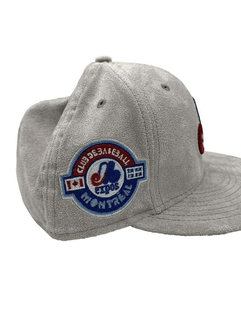 New Era x Pro Image Sports Montreal Expos Gray Metallic Suede 59FIFTY Fitted Hat