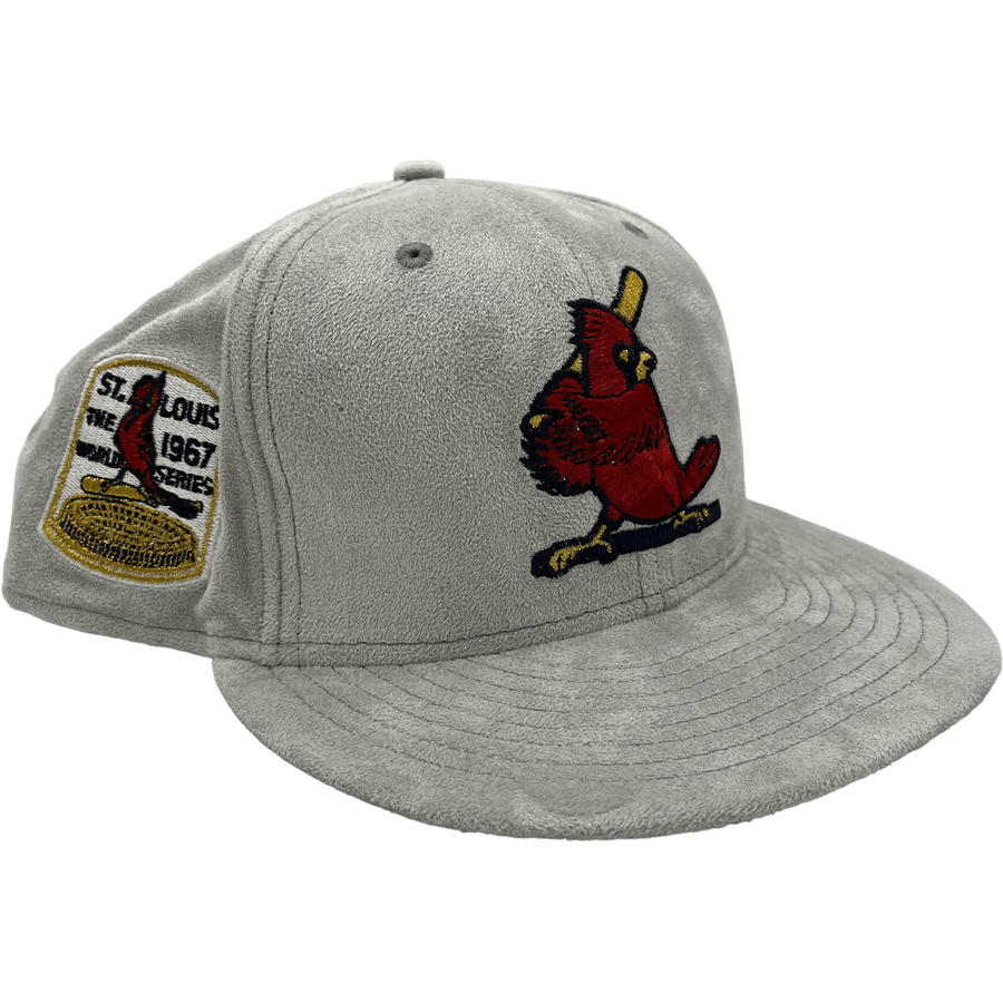 New Era x Pro Image Sports St. Louis Cardinals Gray Metallic Suede 59FIFTY Fitted Hat