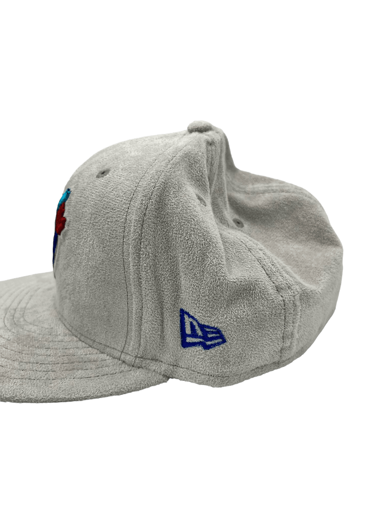 New Era x Pro Image Sports Toronto Blue Jays Gray Metallic Suede 59FIFTY Fitted Hat