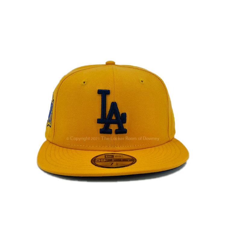 New Era Los Angeles Dodgers Gold 2020 World Series Navy Undervisor 59FIFTY Fitted Hat